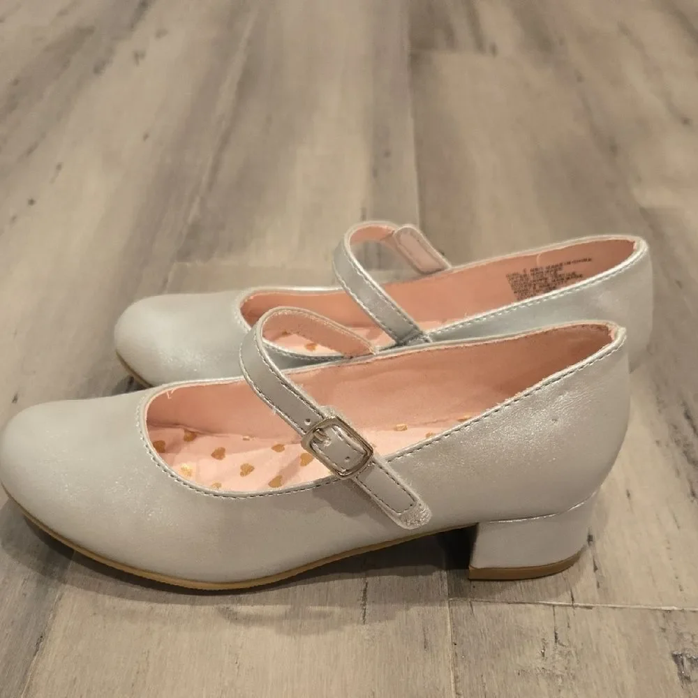 Sonoma Girls Silver Mary Jane Dress Shoes